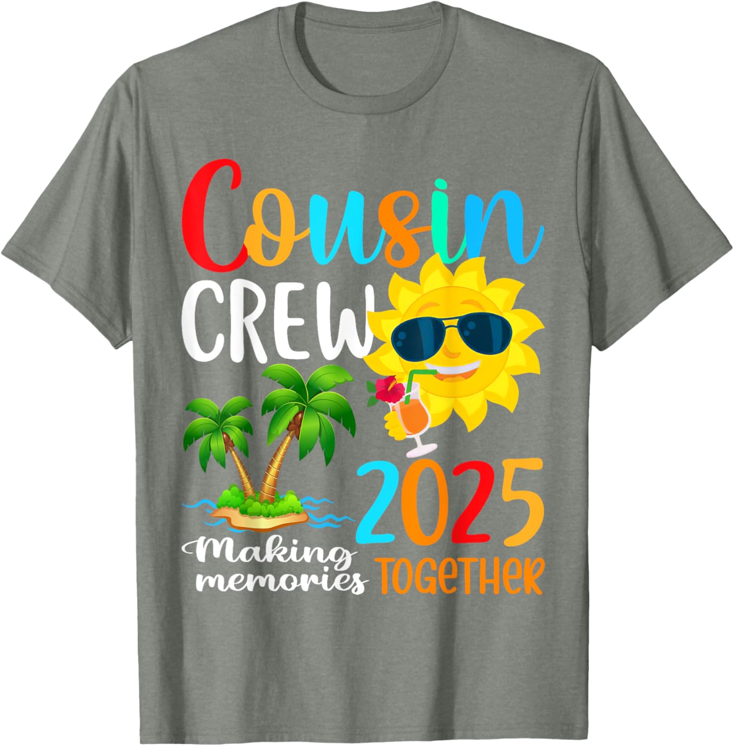 Cousin Crew 2025 Summer Beach Family Matching T-Shirt for Fun Vacations - 8
