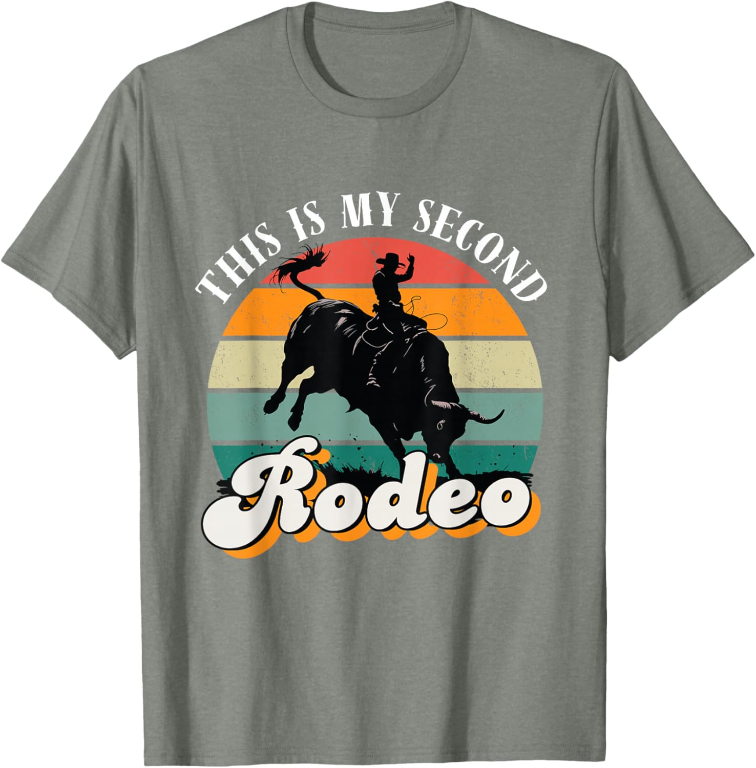 Vintage Cowboy Retro T-Shirt - This Is My Second Rodeo Funny Tee - 15