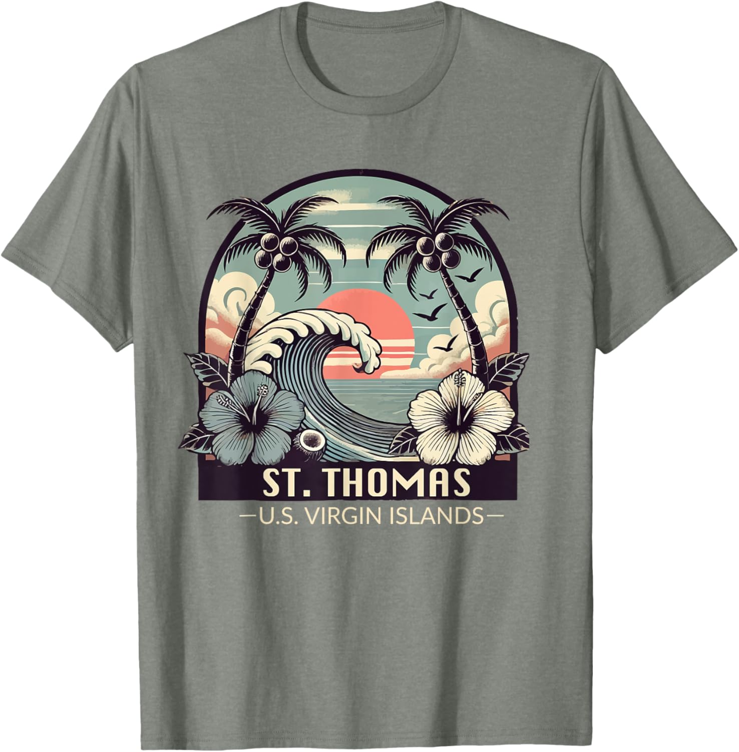 St. Thomas US Virgin Islands Souvenir Vacation T-Shirt for Tourists - 3