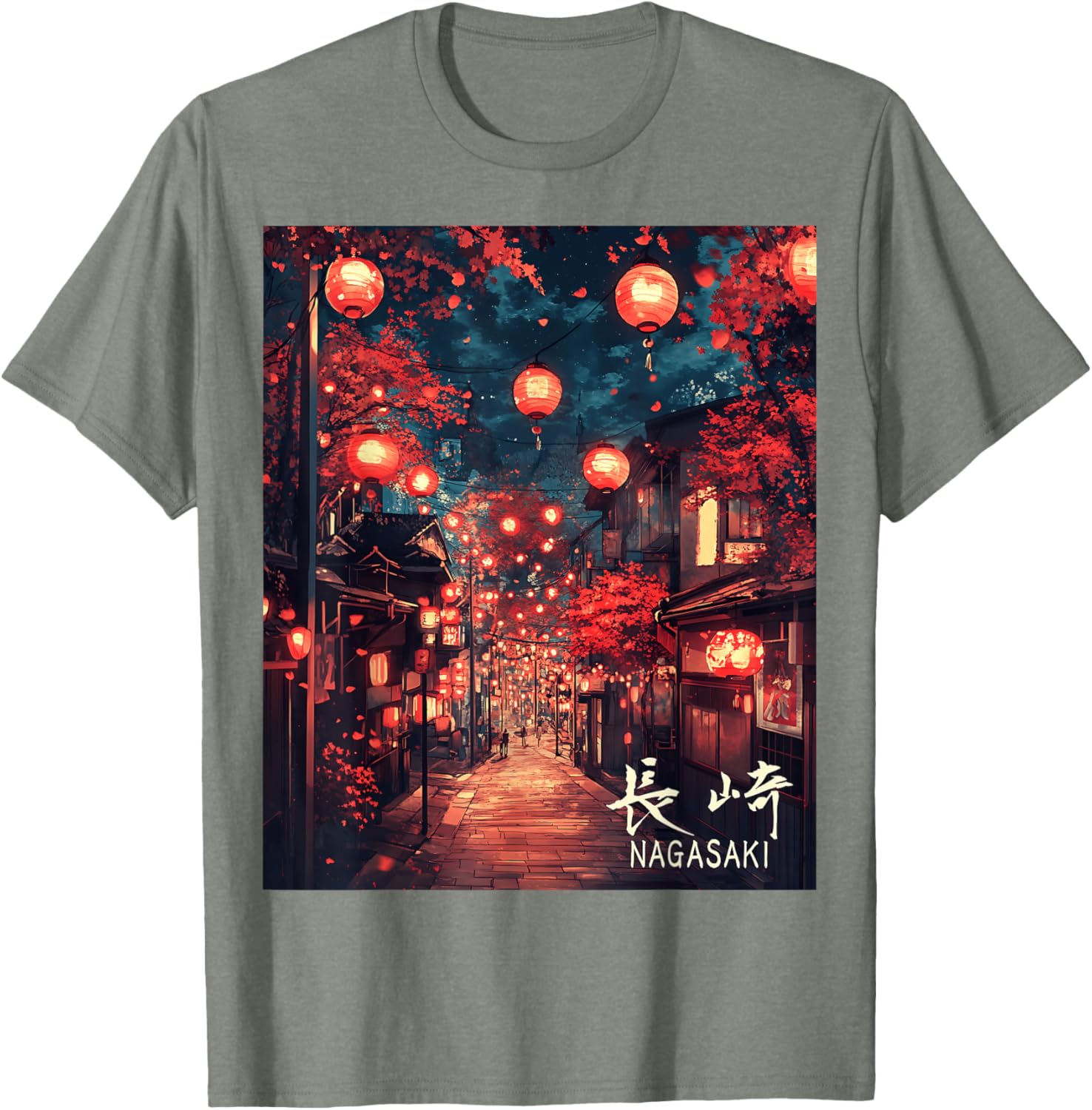 Japan Village Nagasaki Lantern Festival Streetwear T-Shirt for Unique Style - 15