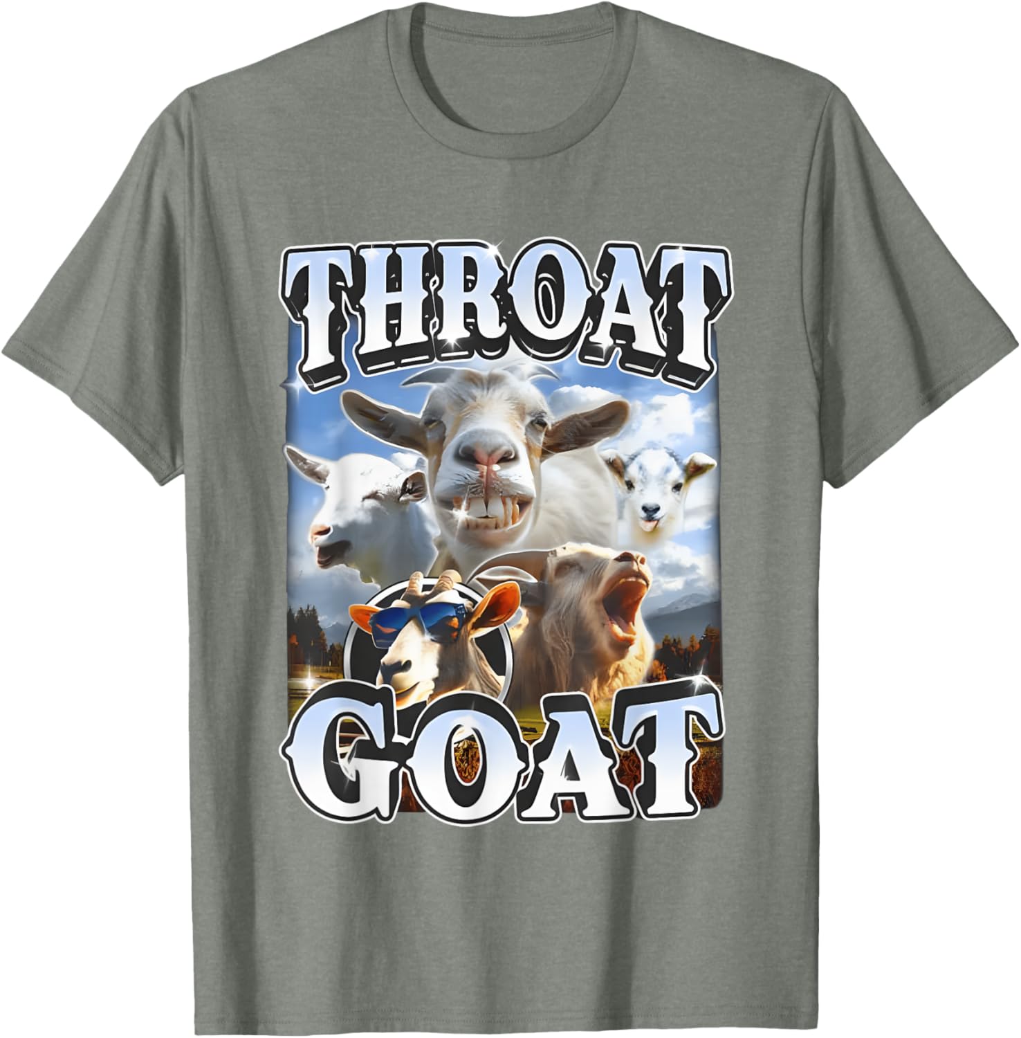 Throat Goat Retro Funny Gag T-Shirt for Adult Humor Lovers - 16