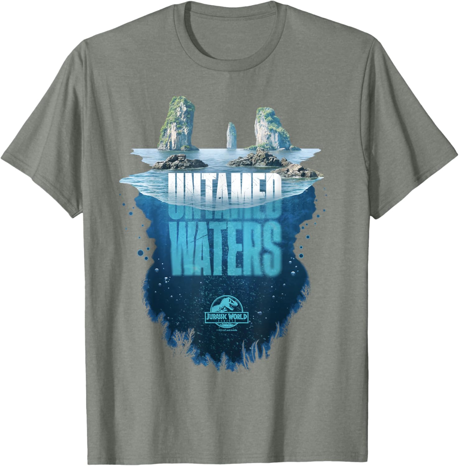 Jurassic World Rebirth Untamed Waters Island T-Shirt for Dino Fans - 17