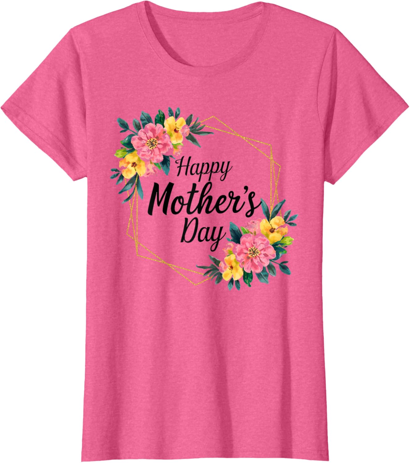 Floral Happy Mother's Day T-Shirt for Mom Mama Grandma Women - 7