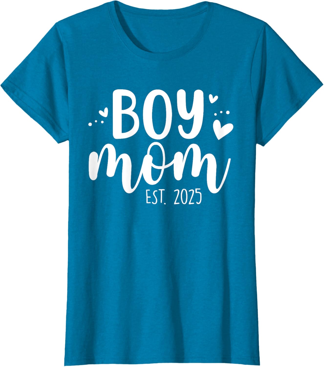 Girls Boy Mom Est 2025 My First Mother's Day Cute T-Shirt for Moms - 19
