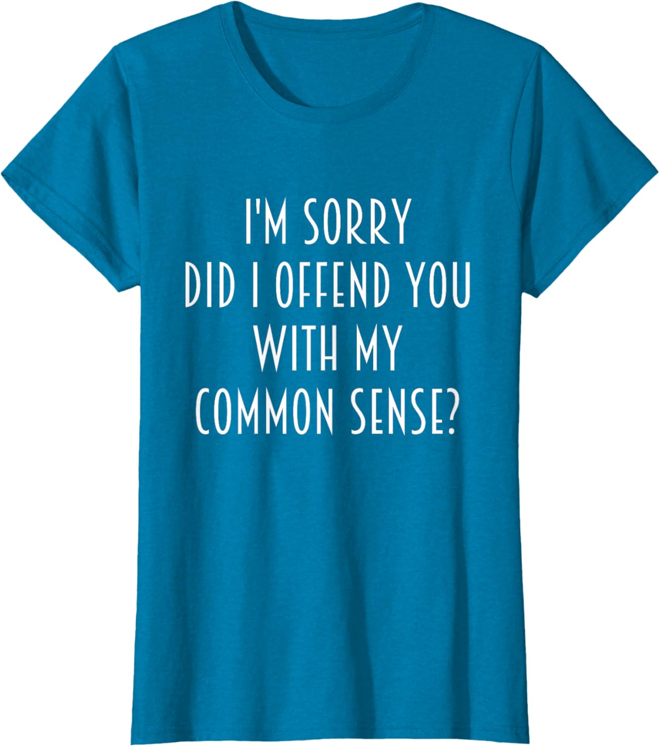 Funny Sarcastic T-Shirt Did I Offend You With My Common Sense - 12
