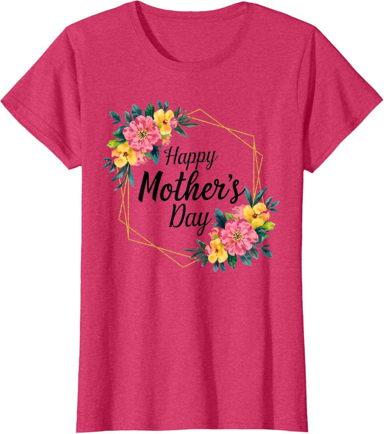 Floral Happy Mother's Day T-Shirt for Mom Mama Grandma Women - 8