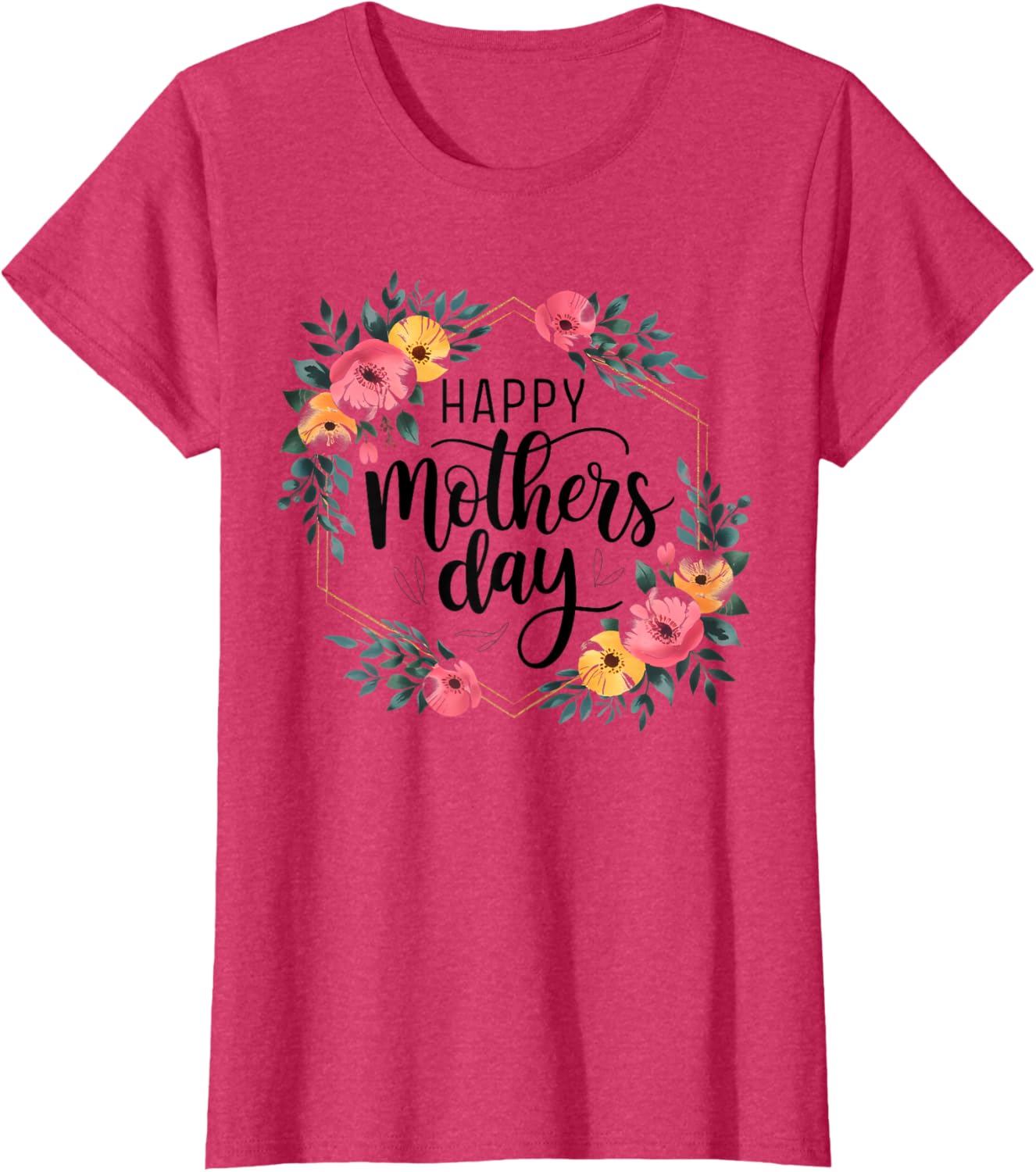 Floral Happy Mother’s Day T-Shirt for Moms and Grandmas - Stylish Gift - 7