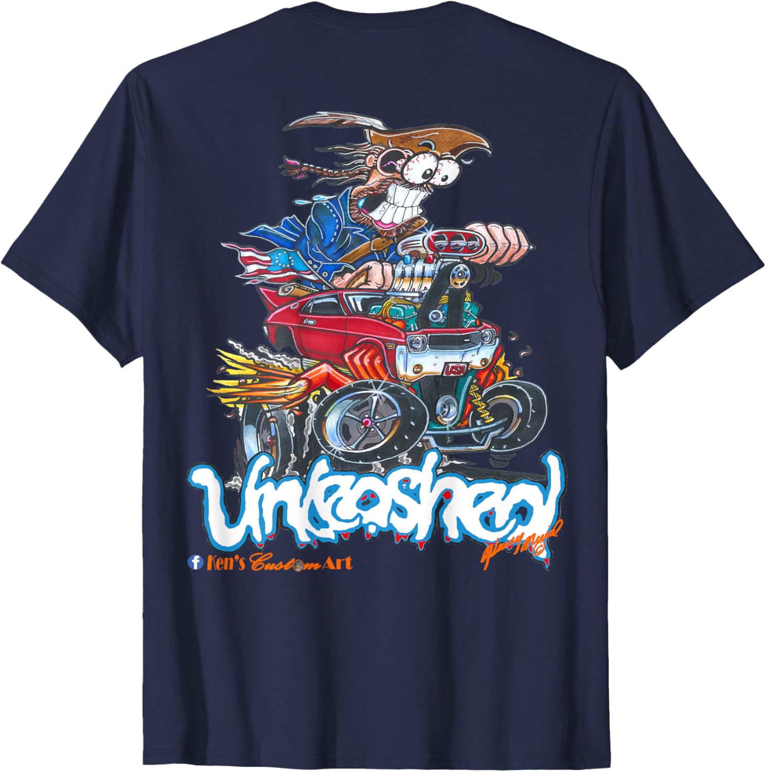 69 AMX Patriot Unleashed Hot Rod T-Shirt for Car Enthusiasts - 1