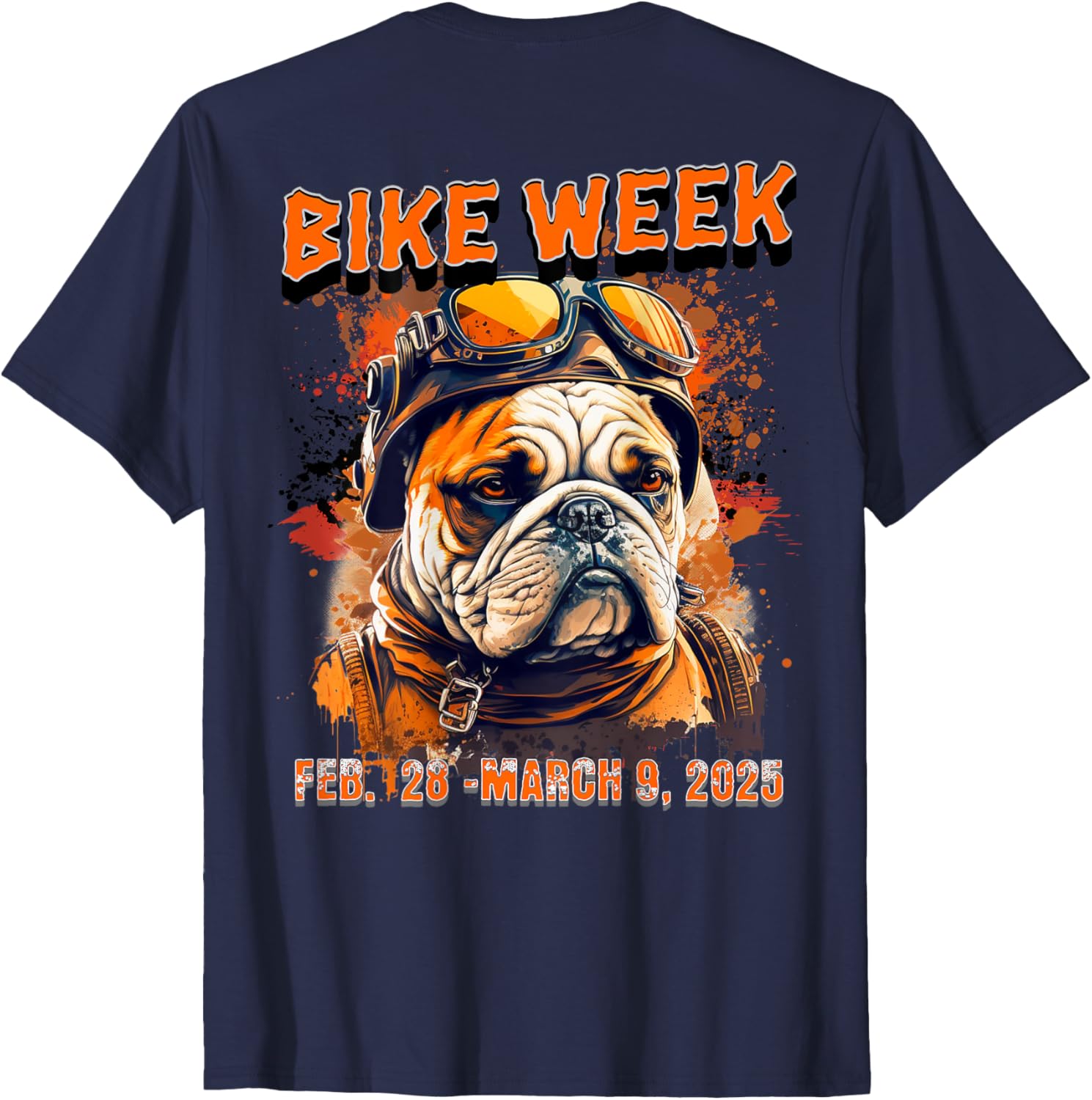Bike Week 2025 Rally Dog Art T-Shirt for Men, Women, and Kids - 1