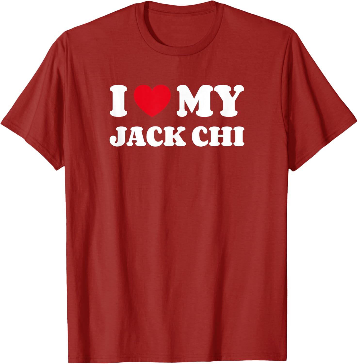 I Love My Jack Chi Dog T-Shirt for Men Women Kids - Adorable Design - 1