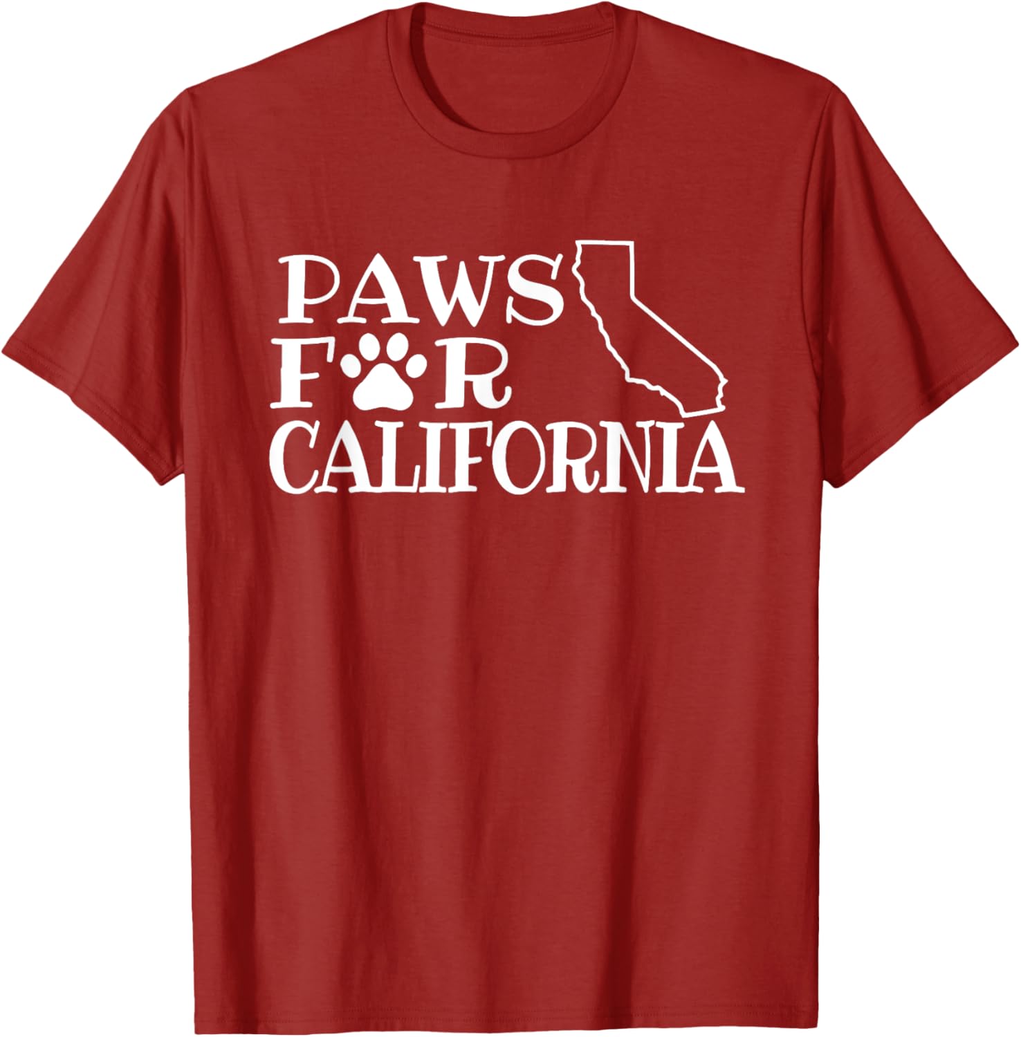 Funny Paws for California Unisex Short Sleeve T-Shirt for Dog Lovers - 6