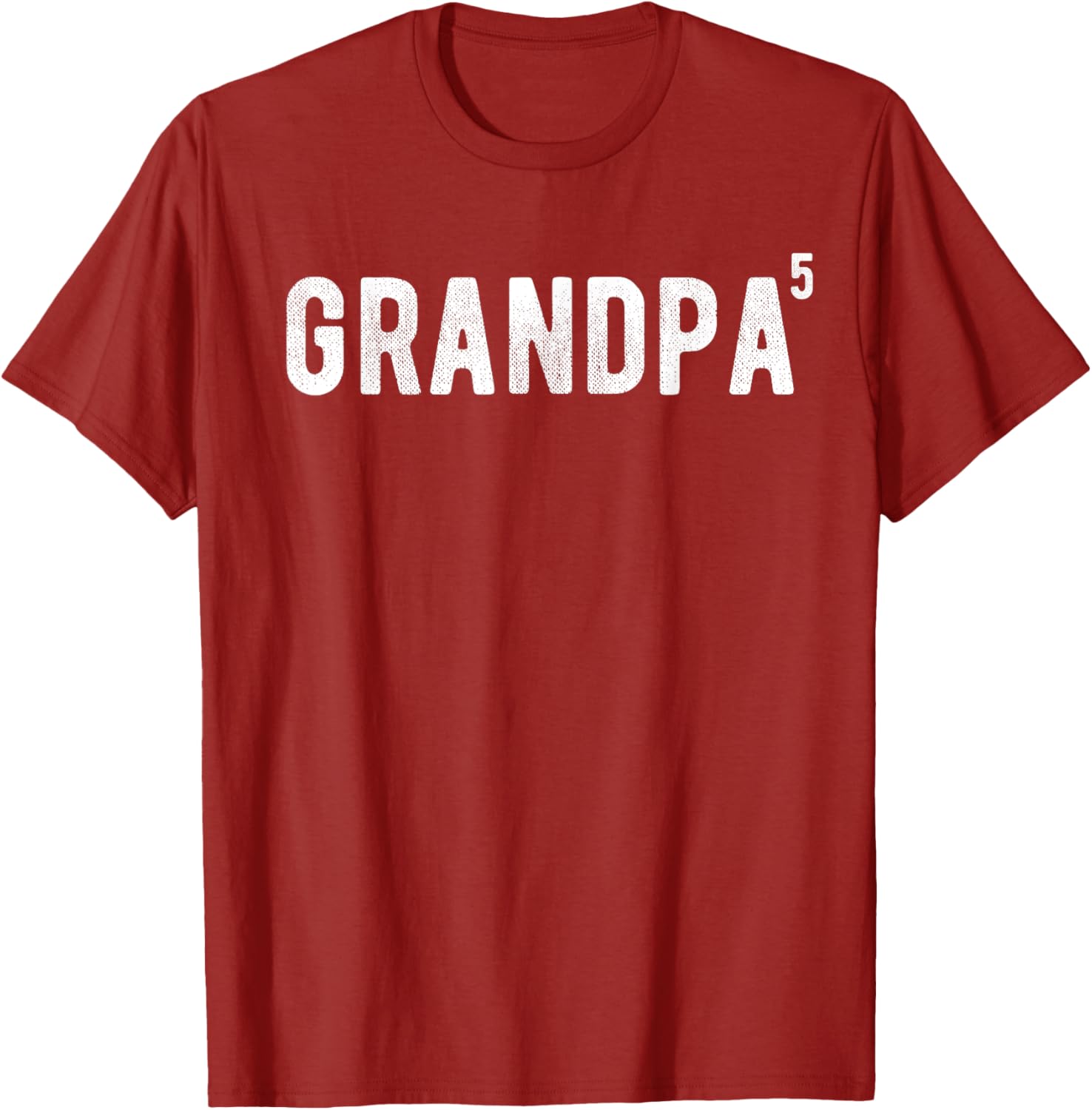 Funny Grandpa of 5 T-Shirt Perfect for Fifth Time Grandfathers - 6
