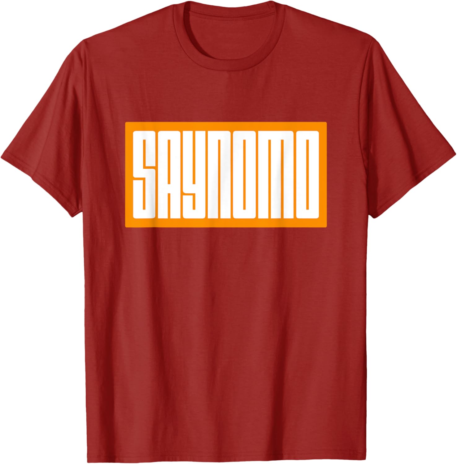 Trendy Orange SAYNOMO Graphic T-Shirt for Casual Fashion Lovers - 11