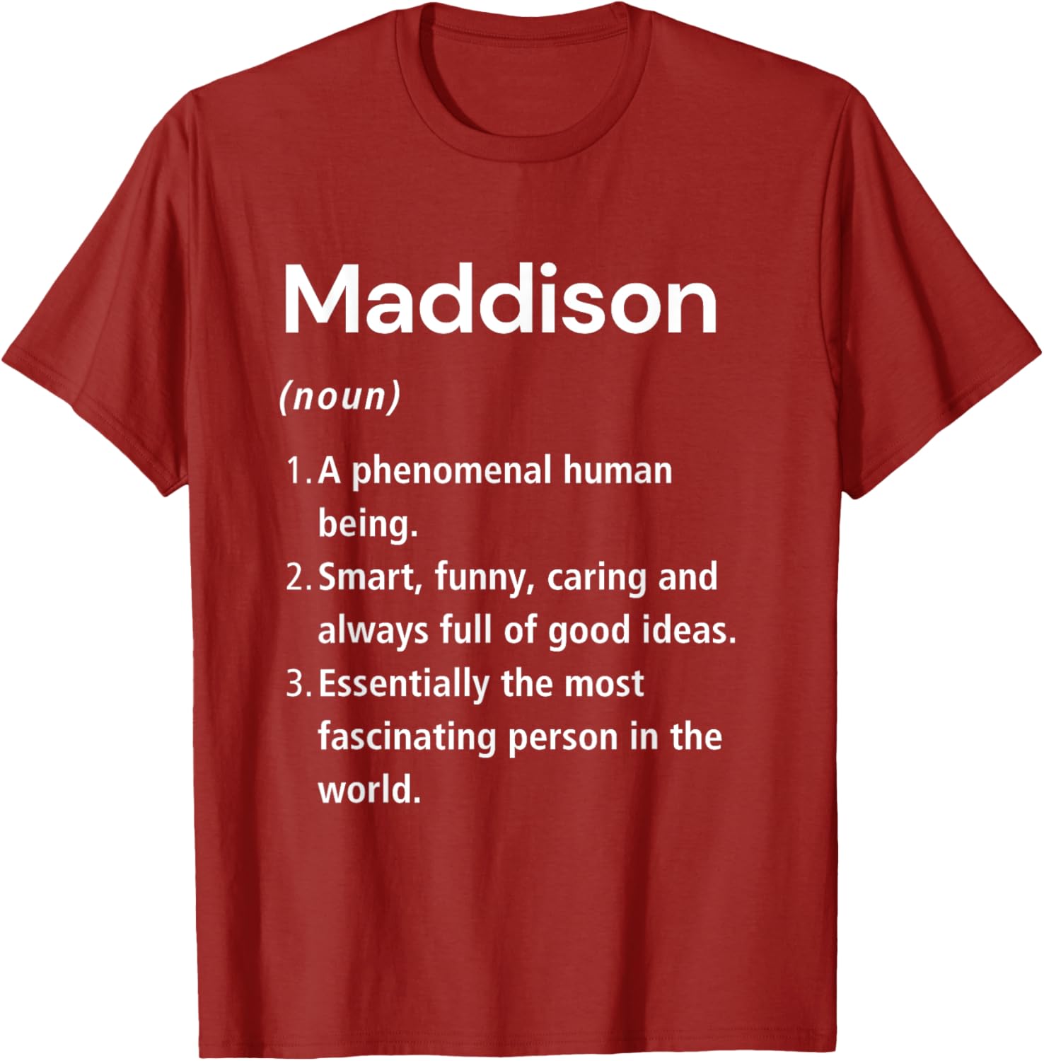 Funny Maddison Name Definition T-Shirt for Unique Style Lovers - 22