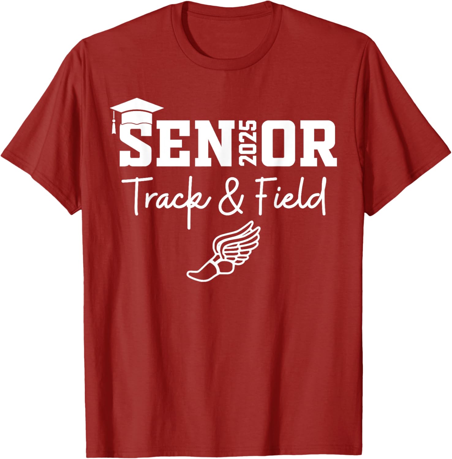 Track and Field Class of 2025 Graduation T-Shirt for Athletes - 5