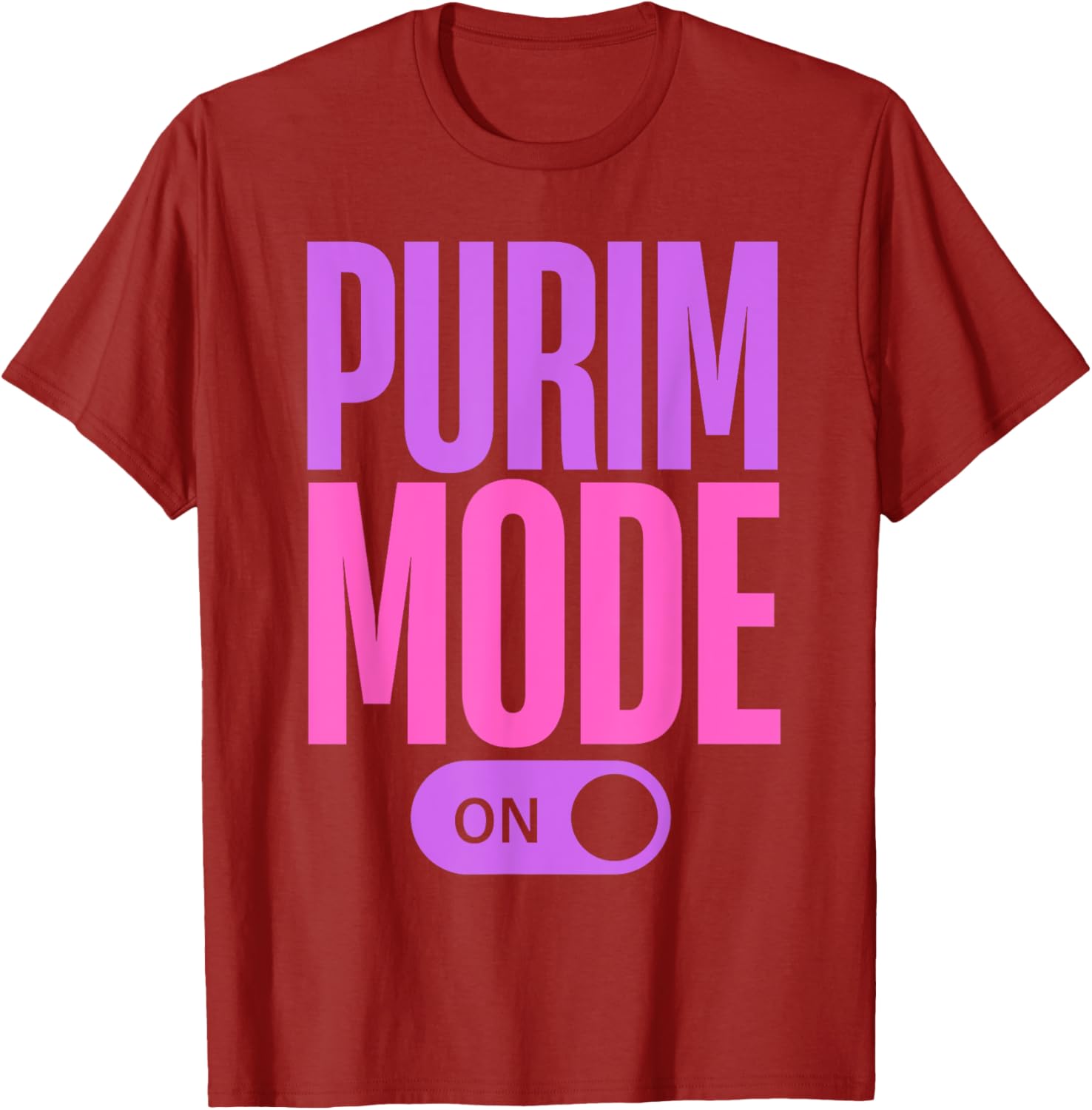 Funny Purim T-Shirt - Purim Mode On Costume for Happy Jewish Celebration - 9