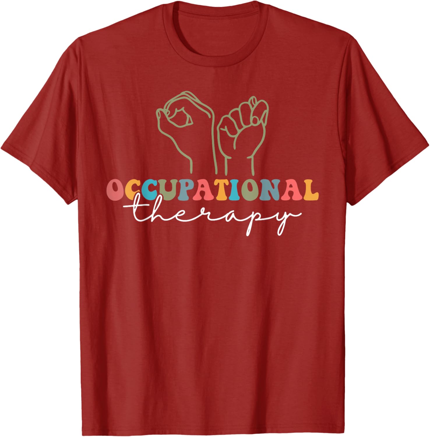 Retro OT Sign Language Therapist T-Shirt for Occupational Therapy Fans - 10