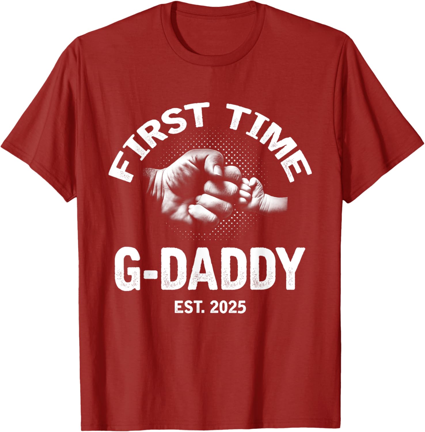 First Time G-Daddy 2025 Father's Day Vintage T-Shirt for Proud Dads - 2