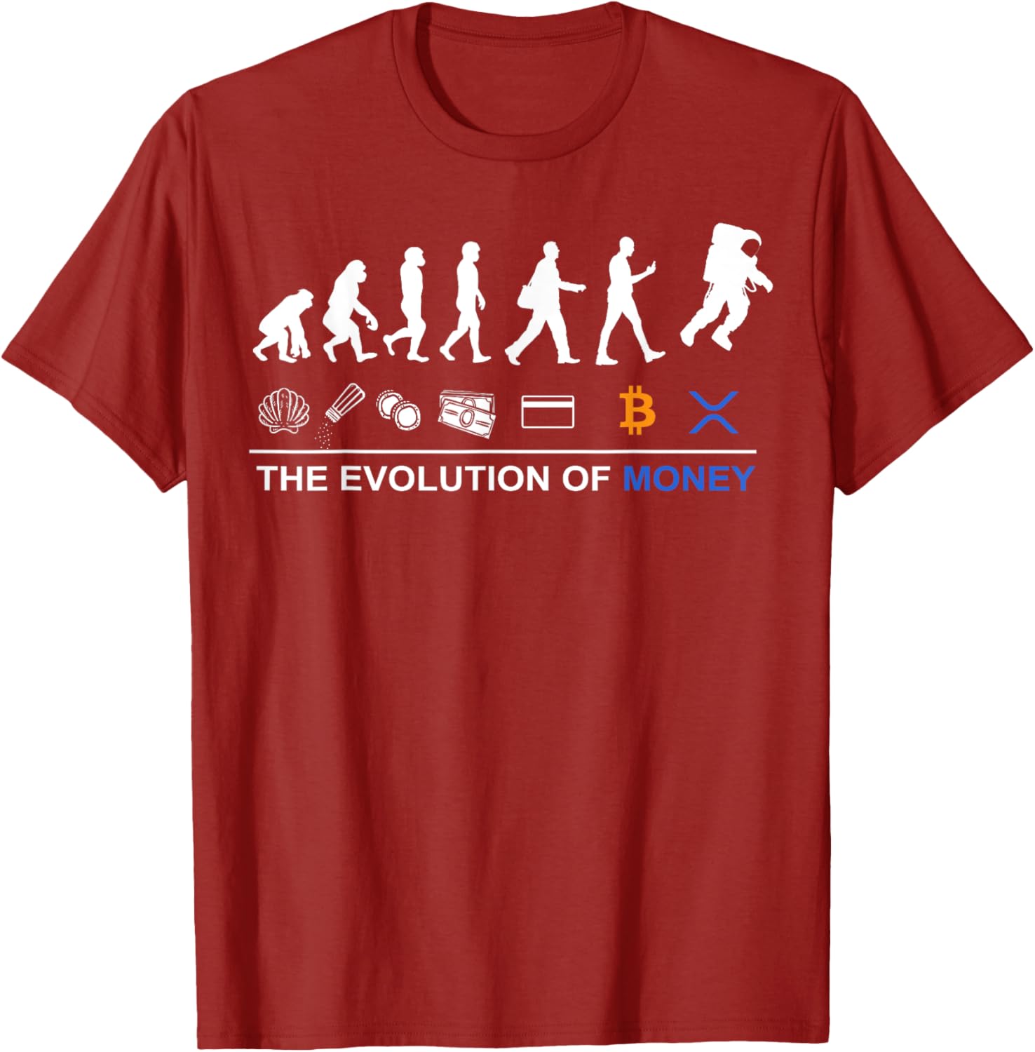 Sophisticated XRP T-Shirt - Celebrate Bitcoin's Evolution to the Moon - 6