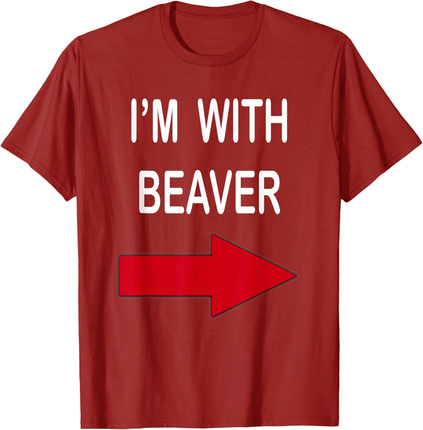 I'm With Beaver Funny T-Shirt for Nature Lovers and Outdoor Enthusiasts - 27