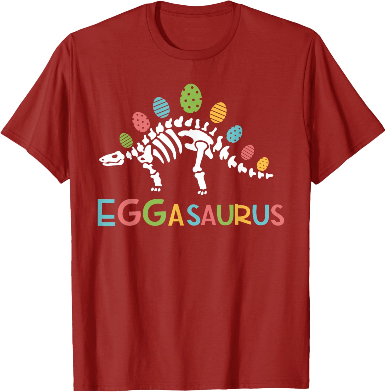 Eggasaurus Easter Stegosaurus Dinosaur Toddler T-Shirt for Boys - 10