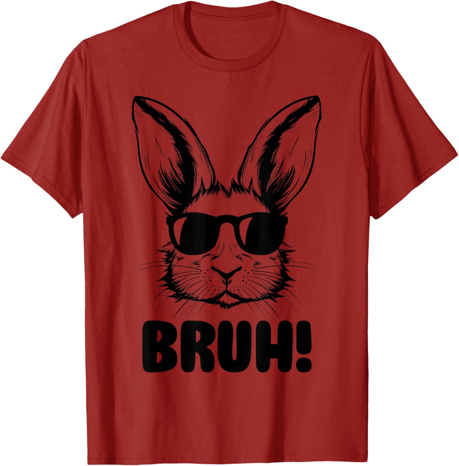 Funny Bunny Bruh Meme T-Shirt for Easter - Perfect for All Ages - 3