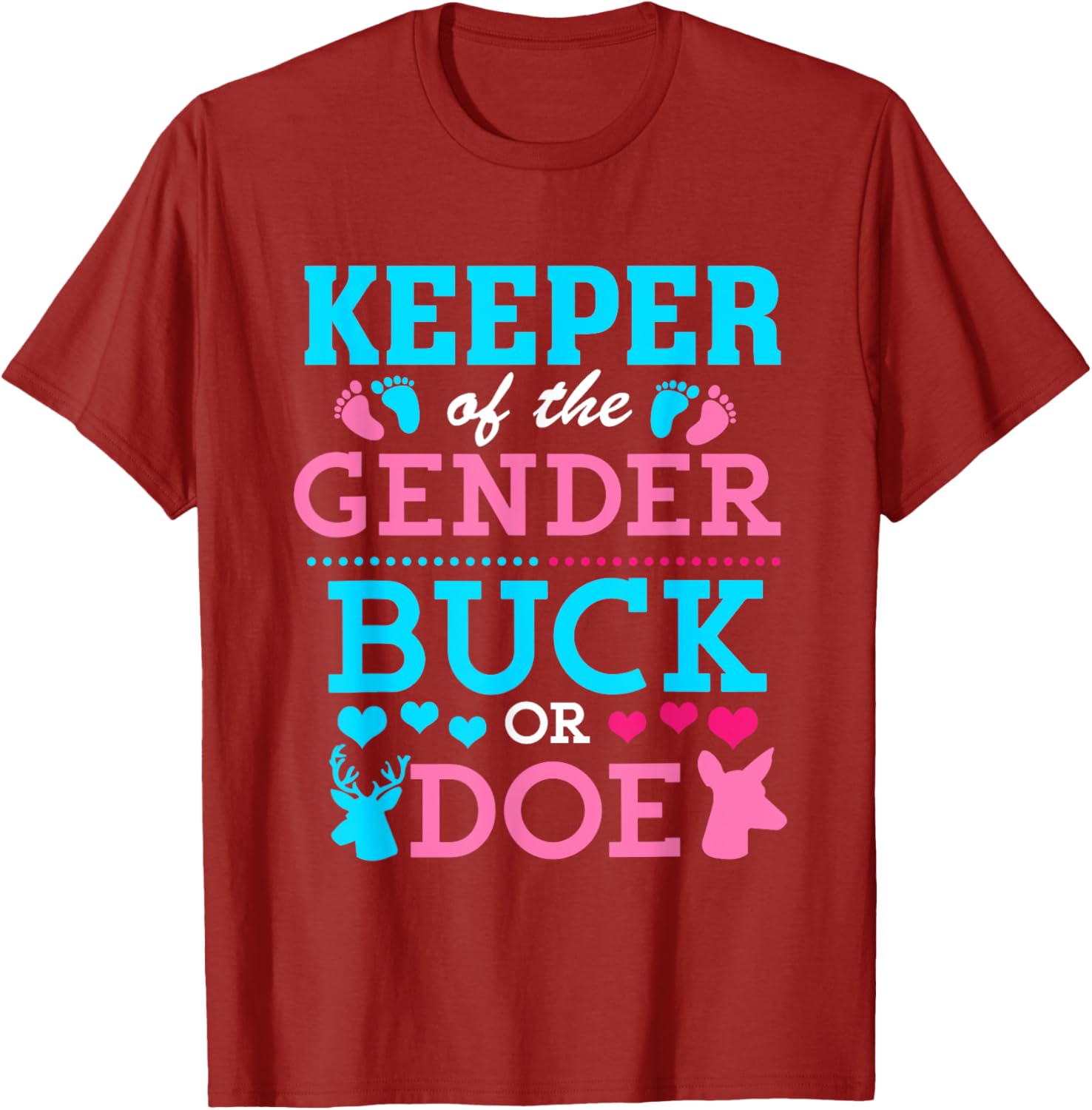 Funny Buck or Doe Gender Reveal T-Shirt for Baby Shower Celebrations - 25