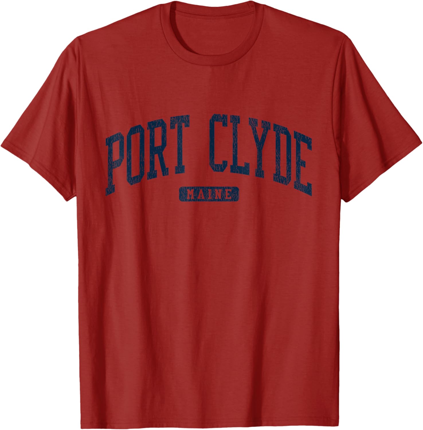 Port Clyde Maine University Style Blue T-Shirt for Casual Wear - 15