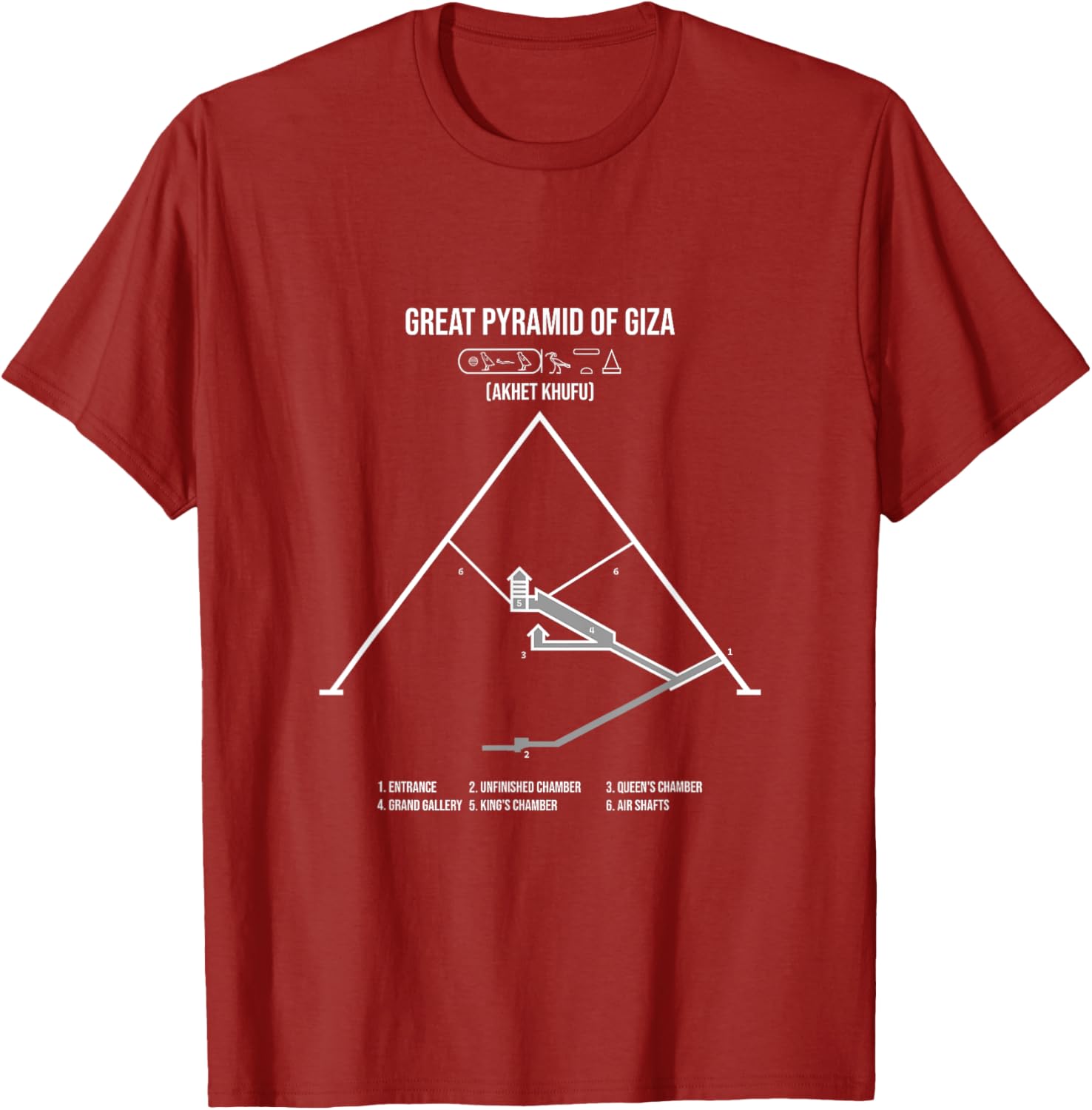 Great Pyramid of Giza T-Shirt for Travel Lovers and History Buffs - 1