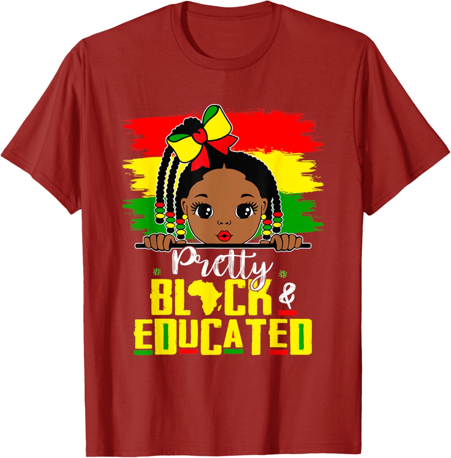 Pretty Black Educated Girls African History T-Shirt for Kids - 9
