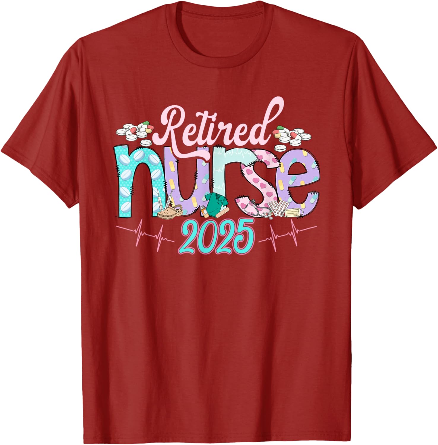 Tie Dye Retired Nurse T-Shirt 2025 Perfect Gift for Nurses - 1