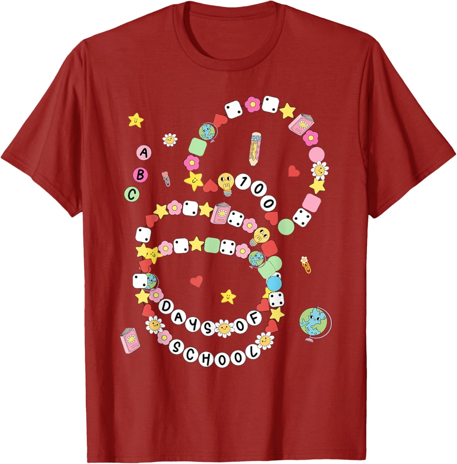 100 Days of School Bracelet and T-Shirt for Kids - Fun 100th Day Celebration - 16