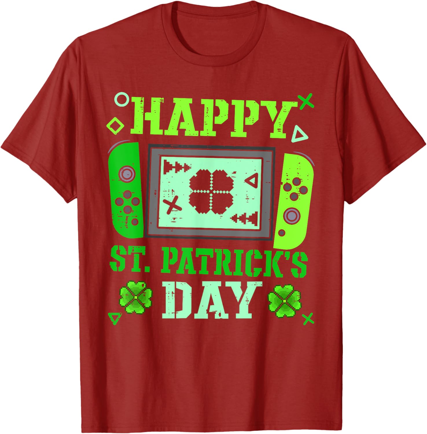 Happy St Patrick's Day Lucky Gamer T-Shirt for Boys and Men - 10