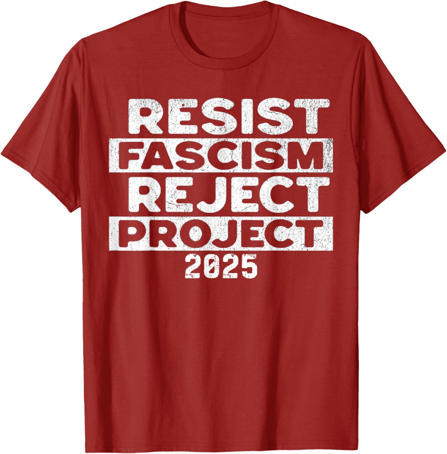 Resist Fascism Reject Project 2025 T-Shirt - Powerful Statement Apparel - 13
