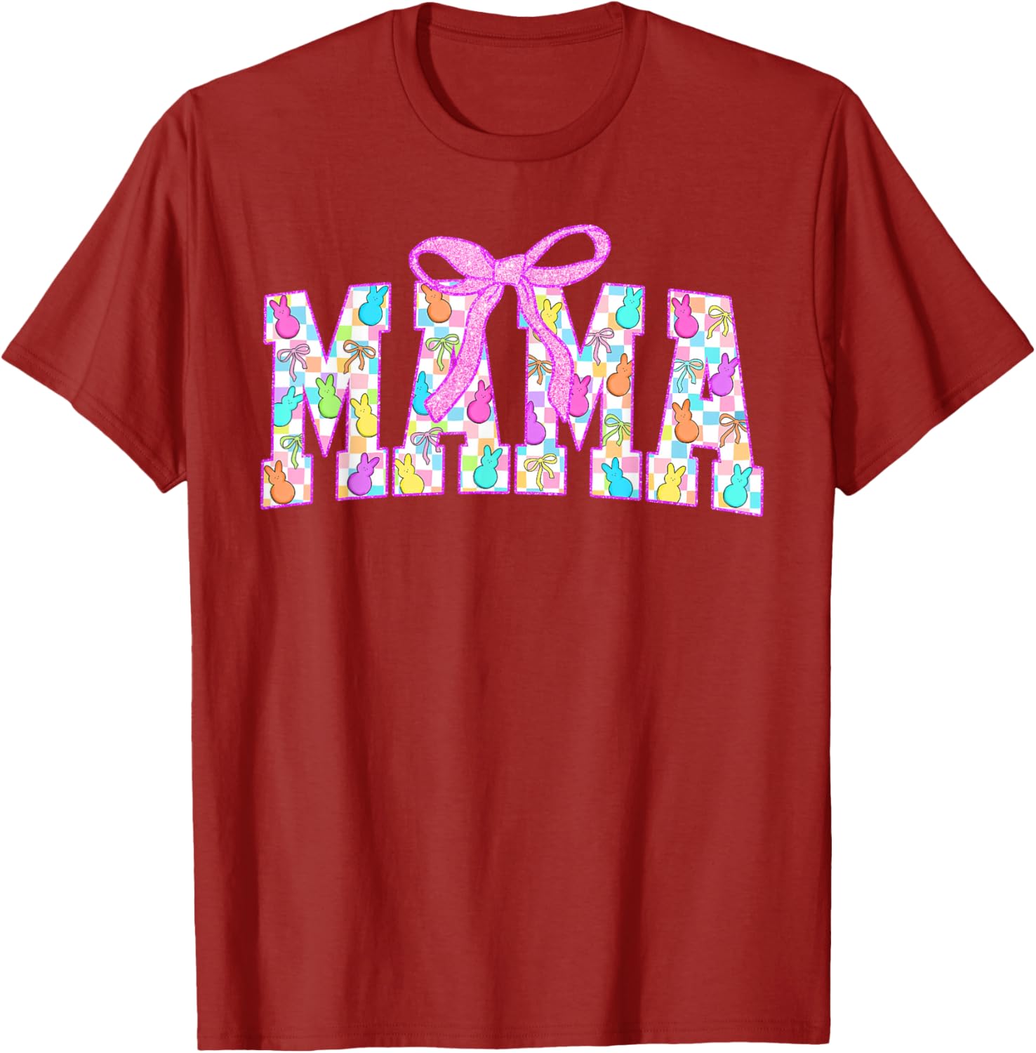 Mama Coquette Happy Easter Bunny T-Shirt for Spring Egg Hunts - 17
