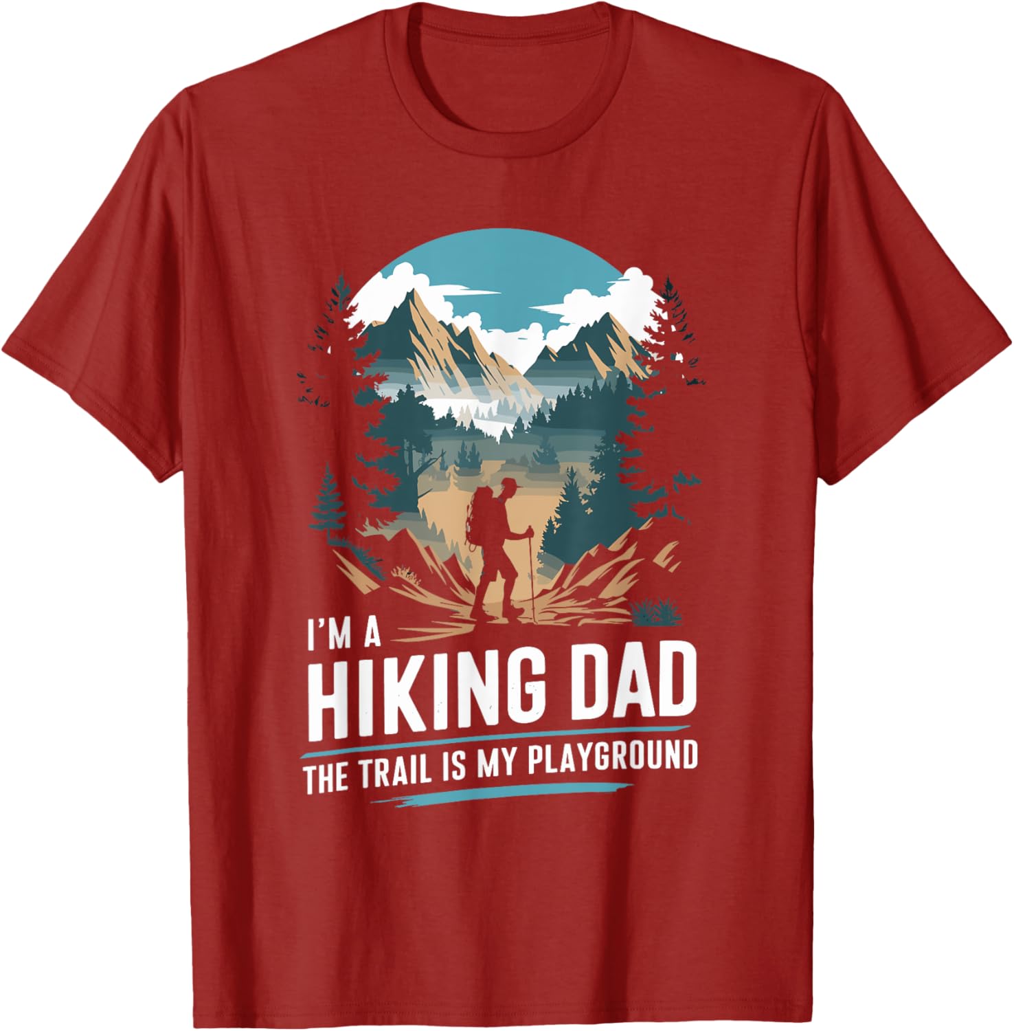 Hiking Dad Trekking T-Shirt for Outdoor Mountain Adventures - 7