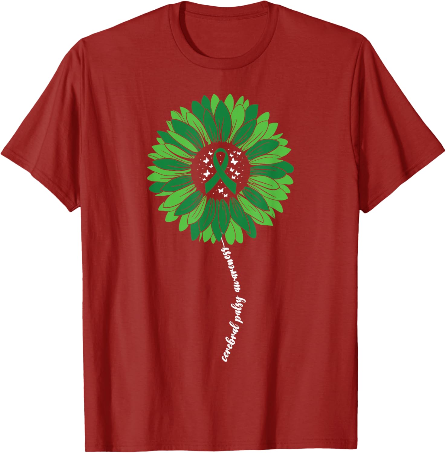 Sunflower Warrior T-Shirt for Women - Cerebral Palsy Awareness Apparel - 4