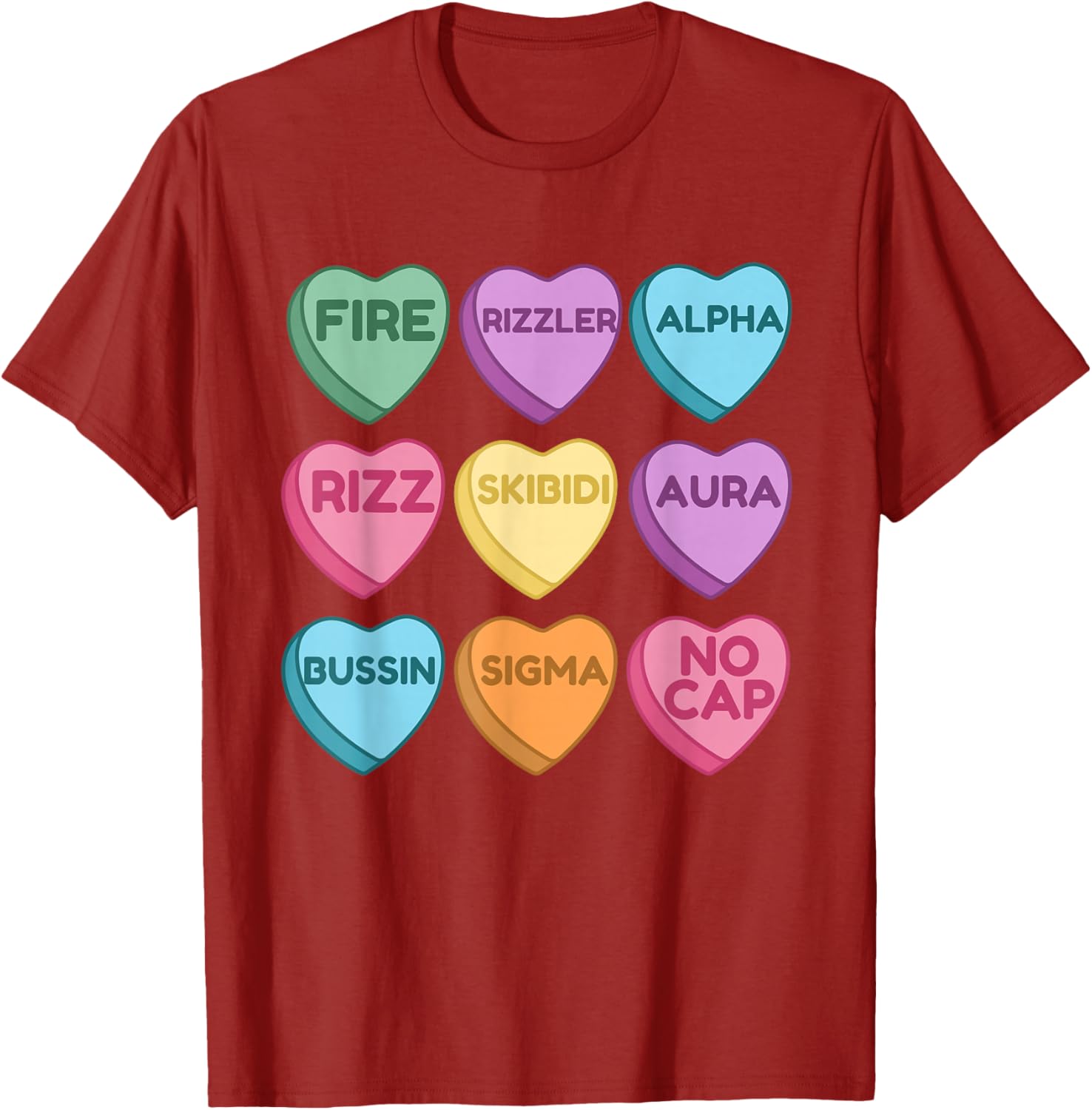 Skibidi Valentine's Day Funny Rizz T-Shirt for Trendy Love Birds - 1