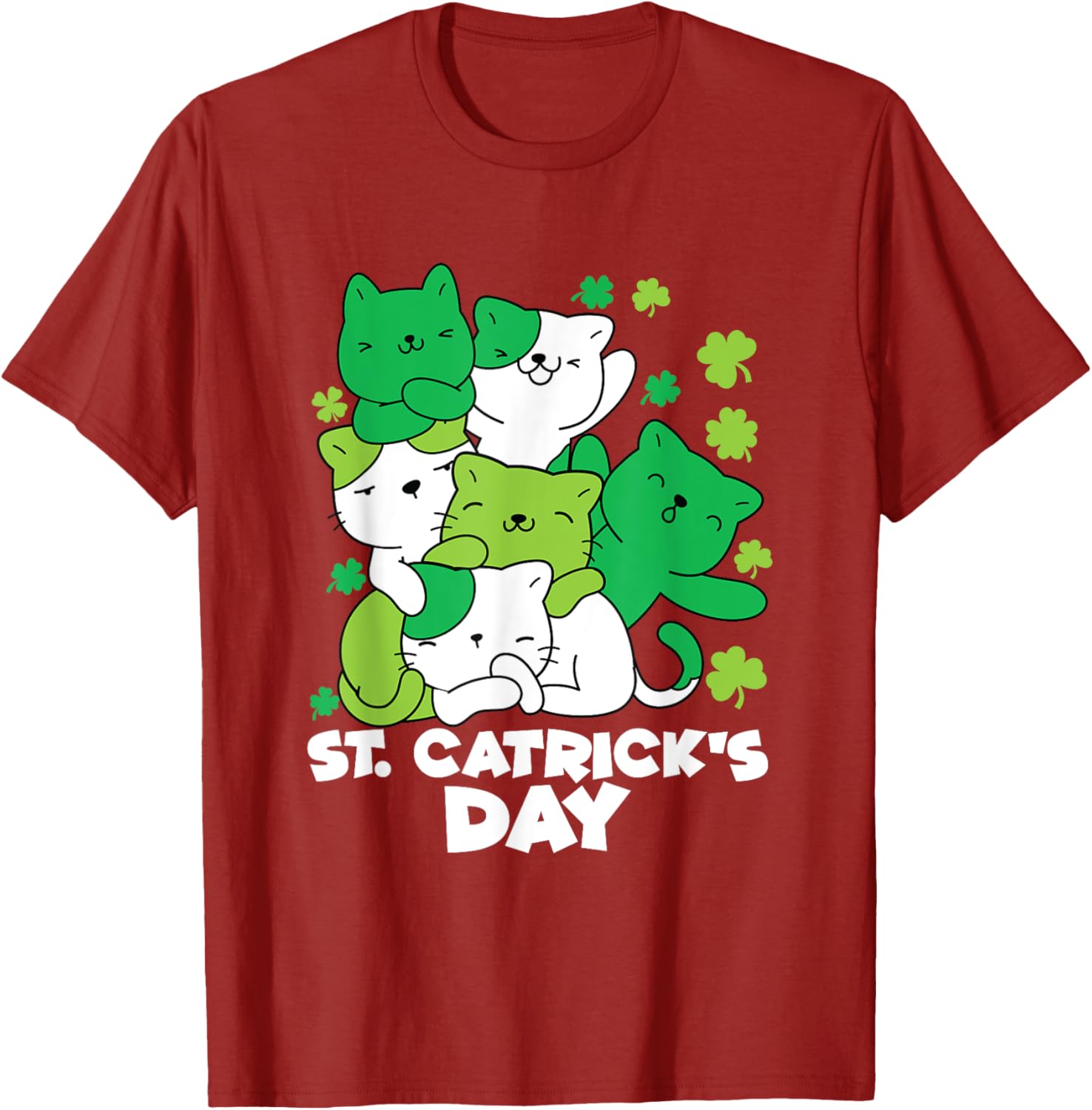 Cute Cat St. Patrick's Day Leprechaun T-Shirt for Festive Fun - 17
