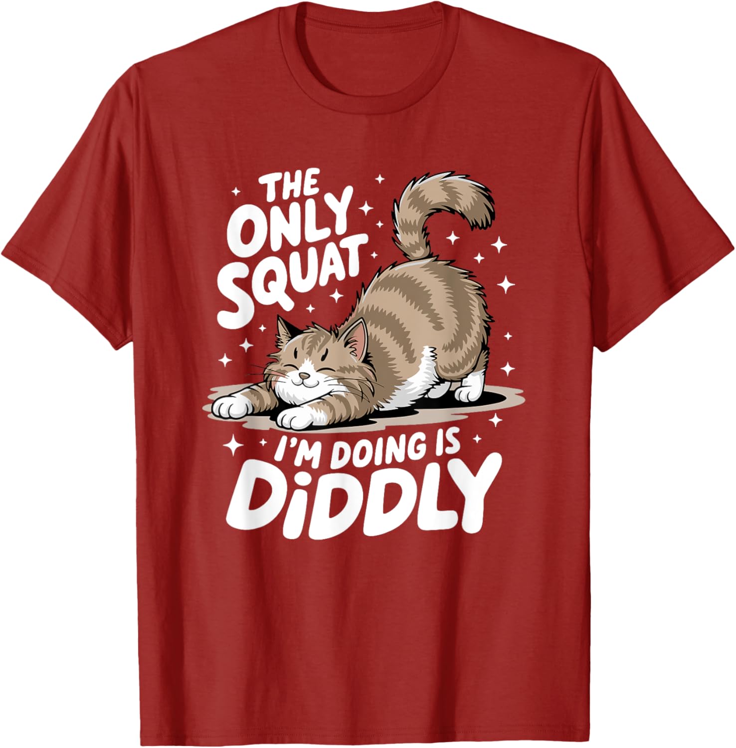 Funny Diddly Squat Cat T-Shirt for Men and Women - Perfect Gift for Cat Lovers - 7