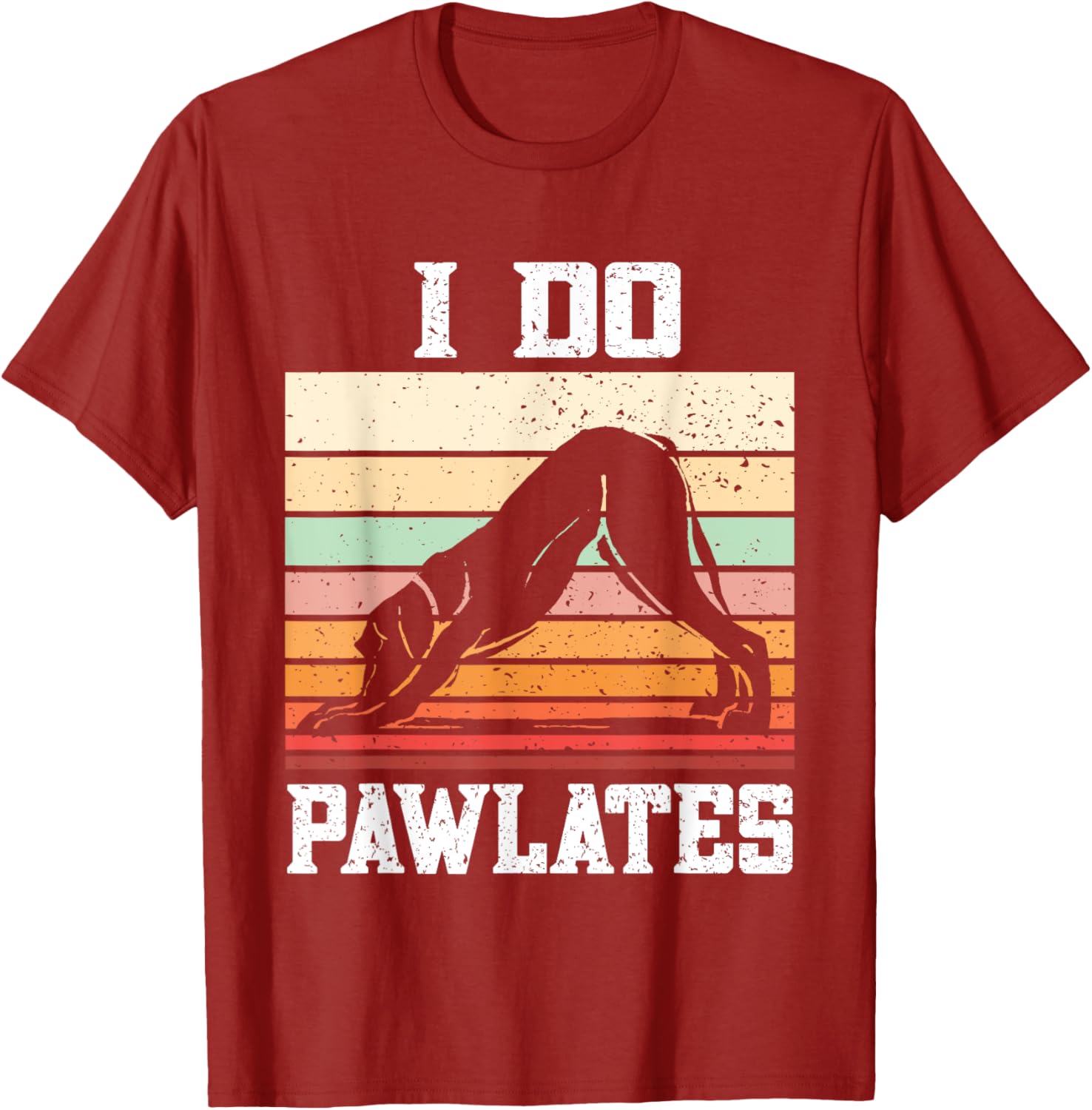 Pawlates Dog Pilates Workout T-Shirt for Men and Women - Fun Exercise Gear - 6