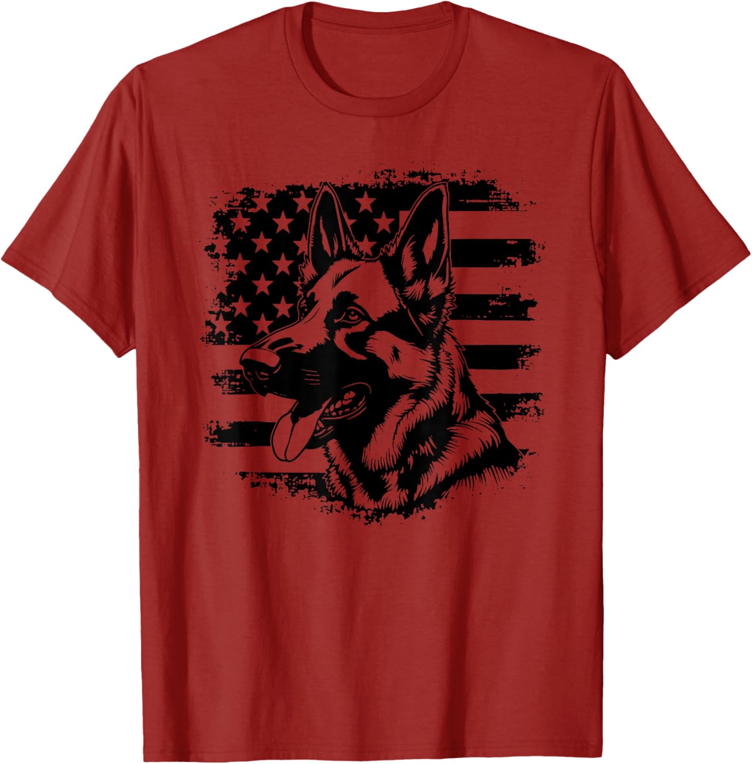 Patriotic German Shepherd USA Flag Sunglasses T-Shirt for 4th of July - 12