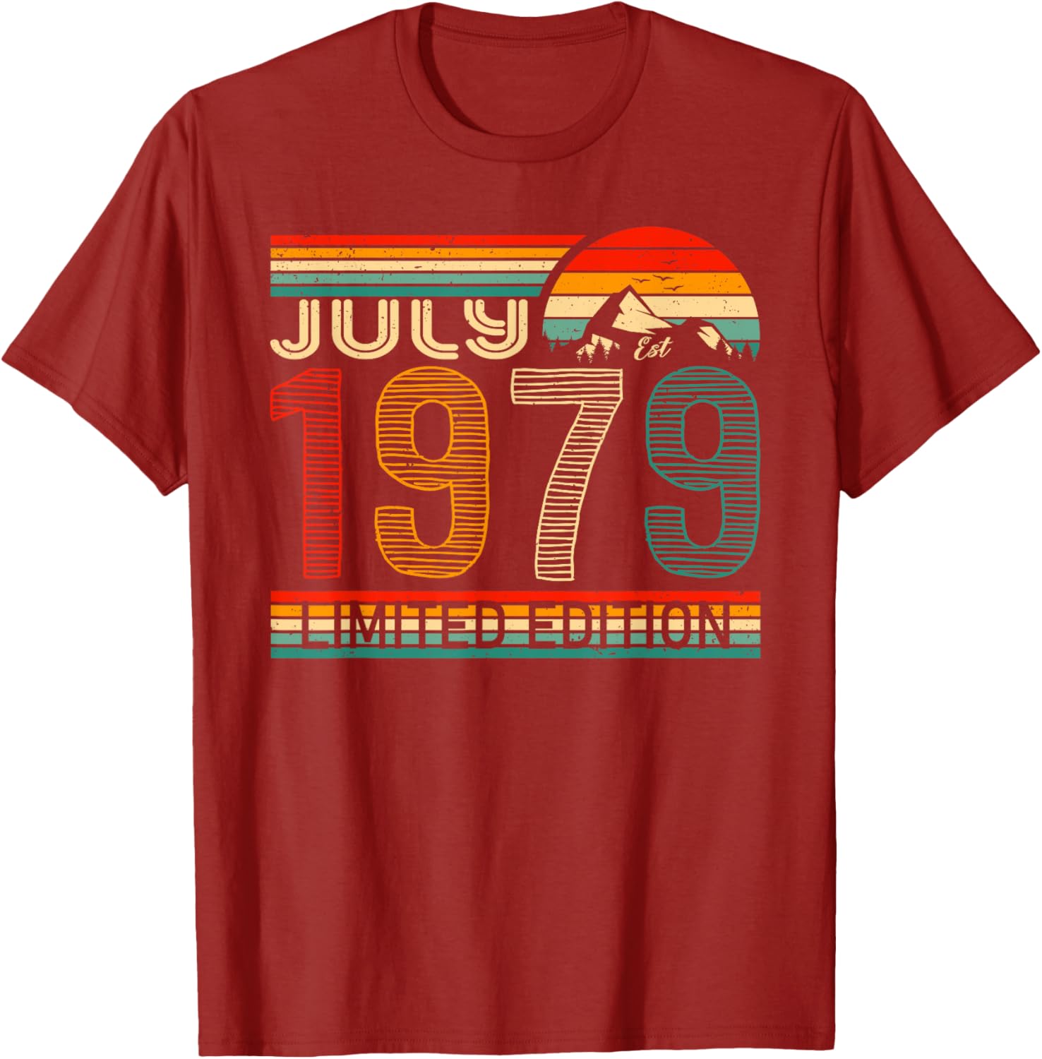 July 1979 Vintage Birthday T-Shirt Classic Retro Style Birthday Gift - 5