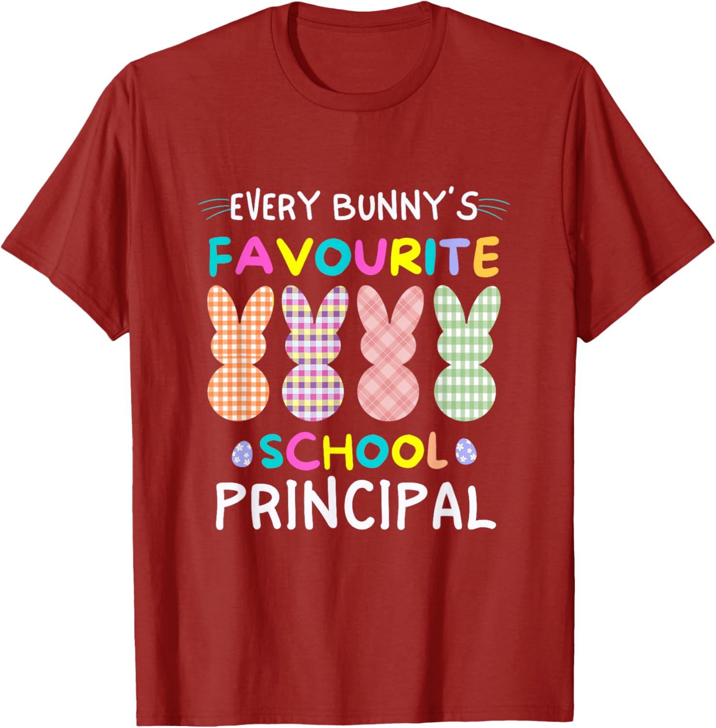 Every Bunny's Favorite Principal Easter Egg Hunt T-Shirt for Fun Celebrations - 25