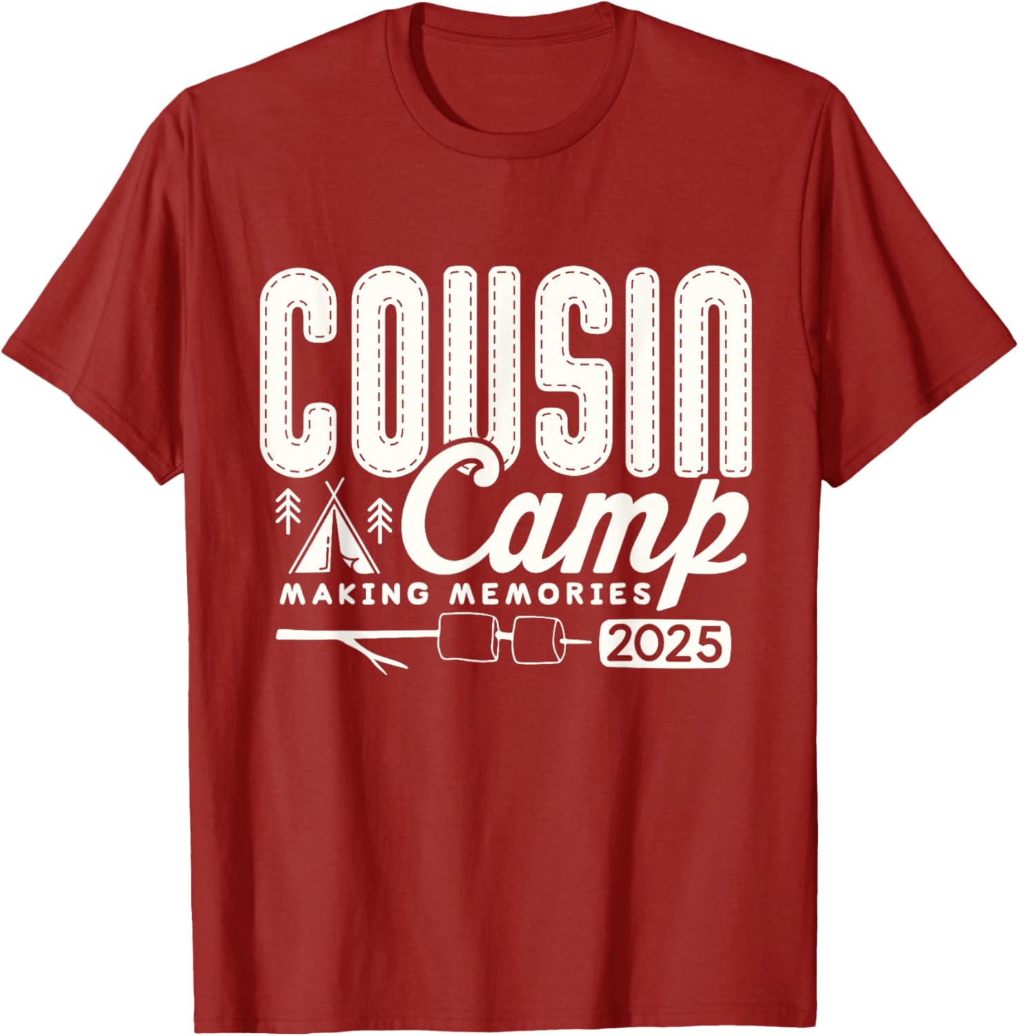 Cousin Camp Crew 2025 Family Vacation T-Shirt for Fun Summer Memories - 15
