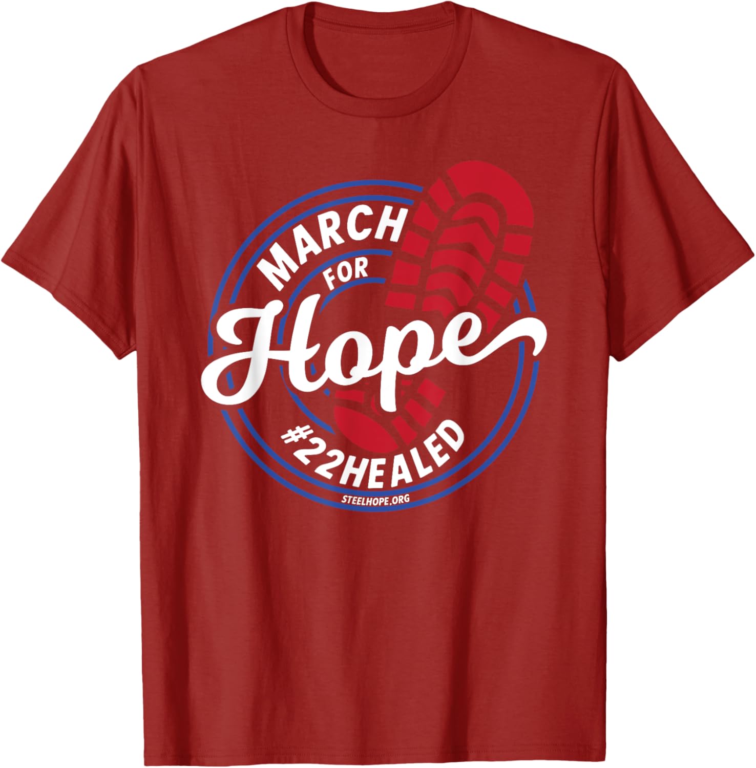 March for Hope Steel Hope T-Shirt - Hopeful Design for Every Occasion - 6