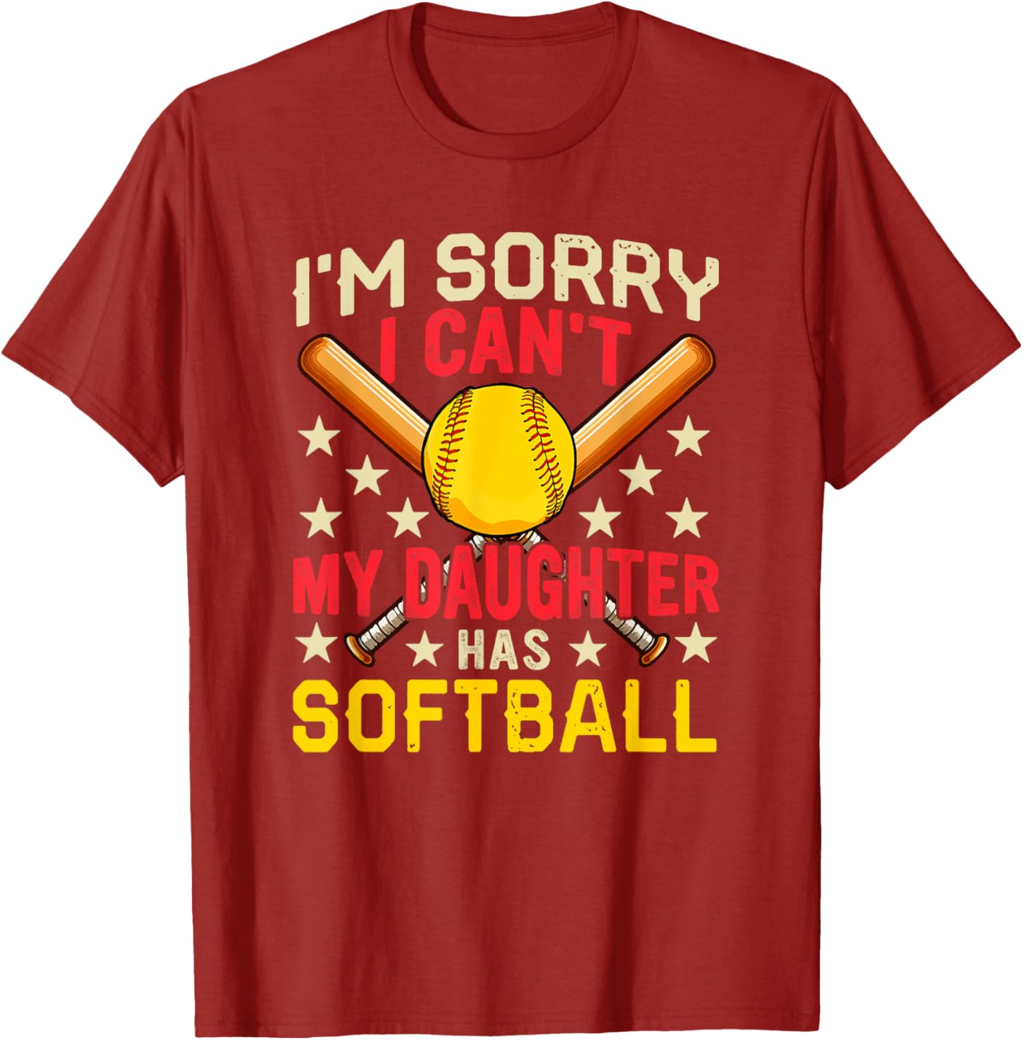 Funny Softball Player Costume Family T-Shirt for Daughters and Fans - 23
