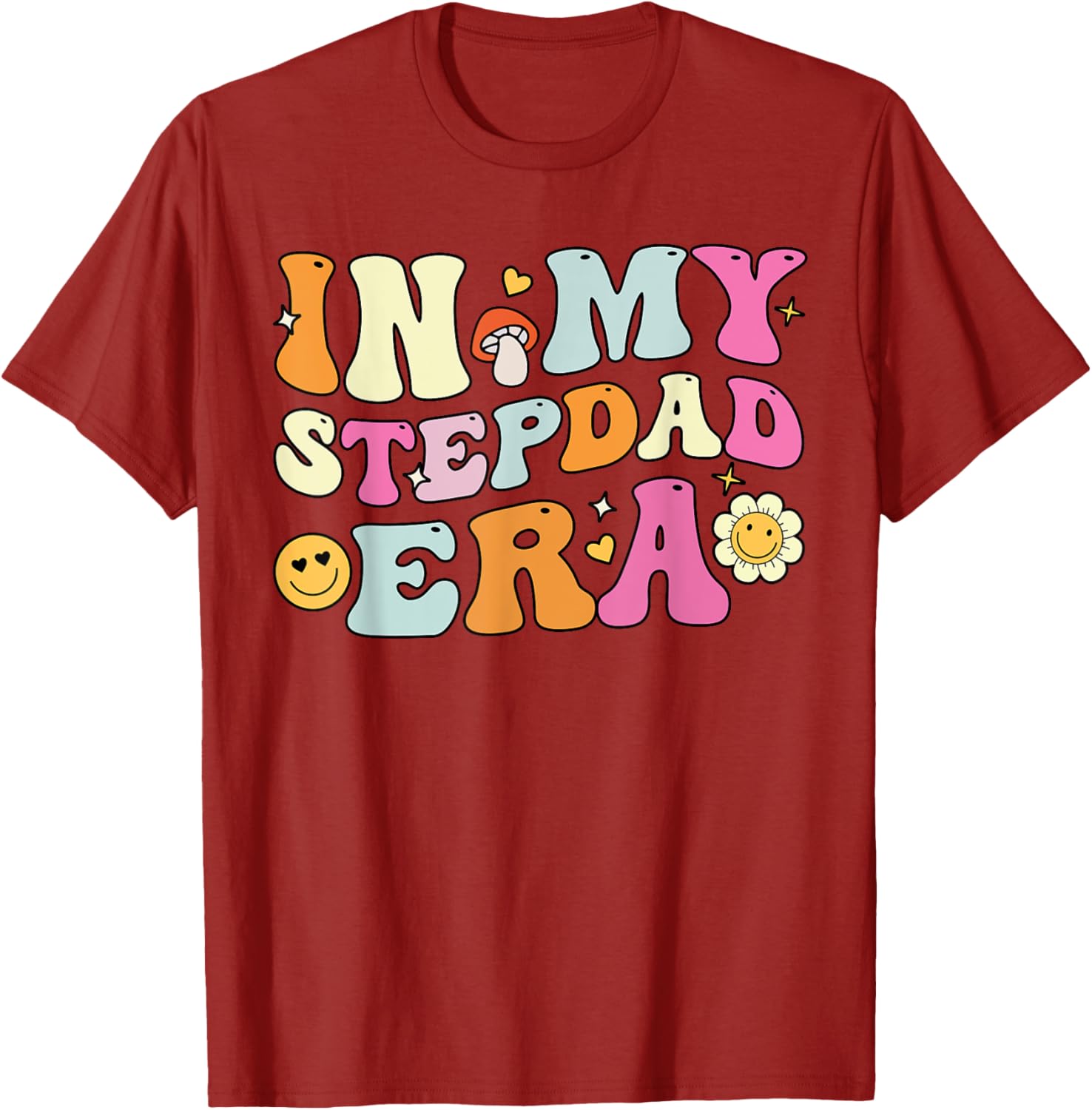 Groovy In My Stepdad Era T-Shirt Perfect for Father's Day Gift - 4