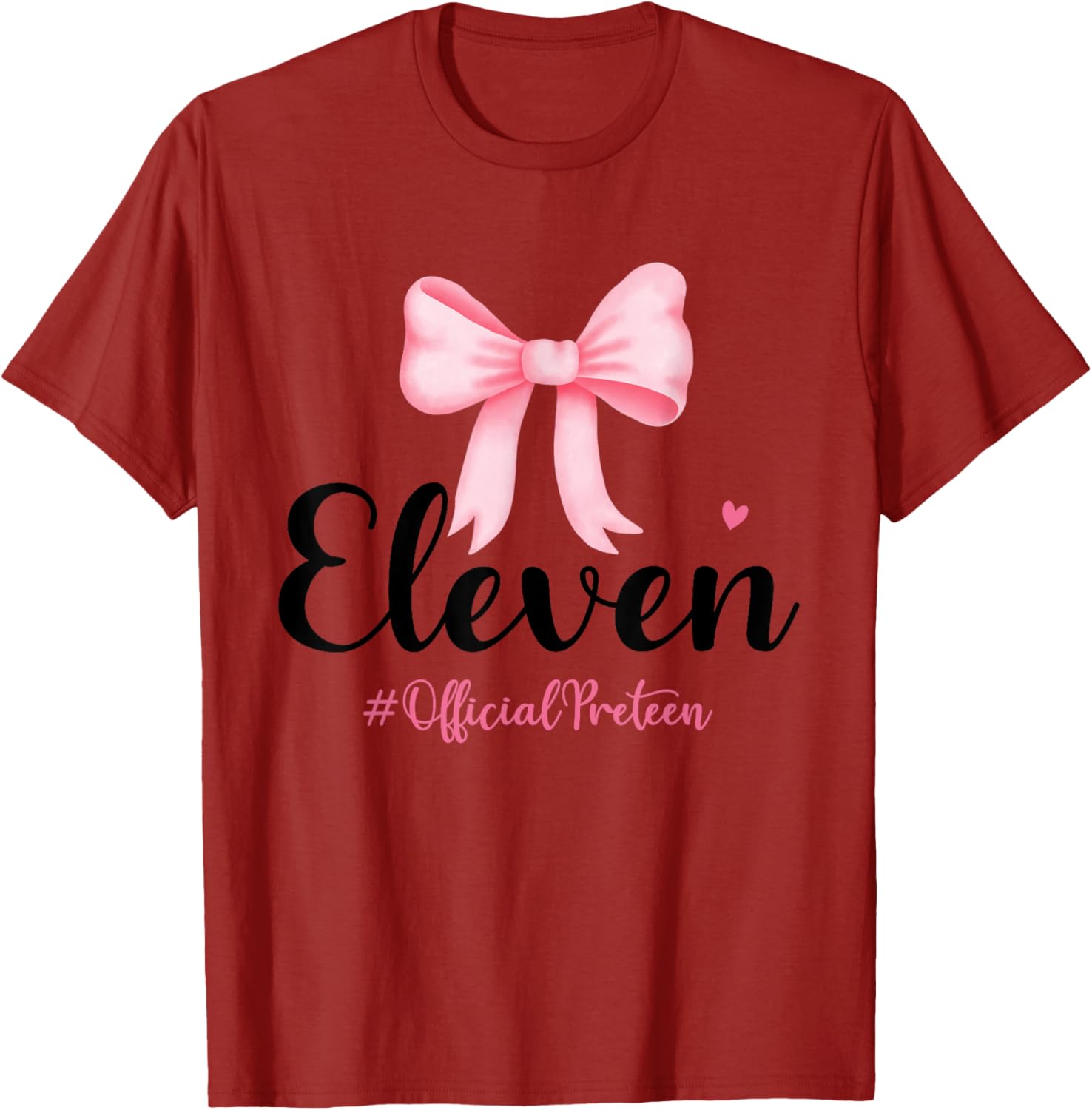Birthday Girl Pink Coquette Bow T-Shirt for 11 Year Olds Aesthetic Style - 4