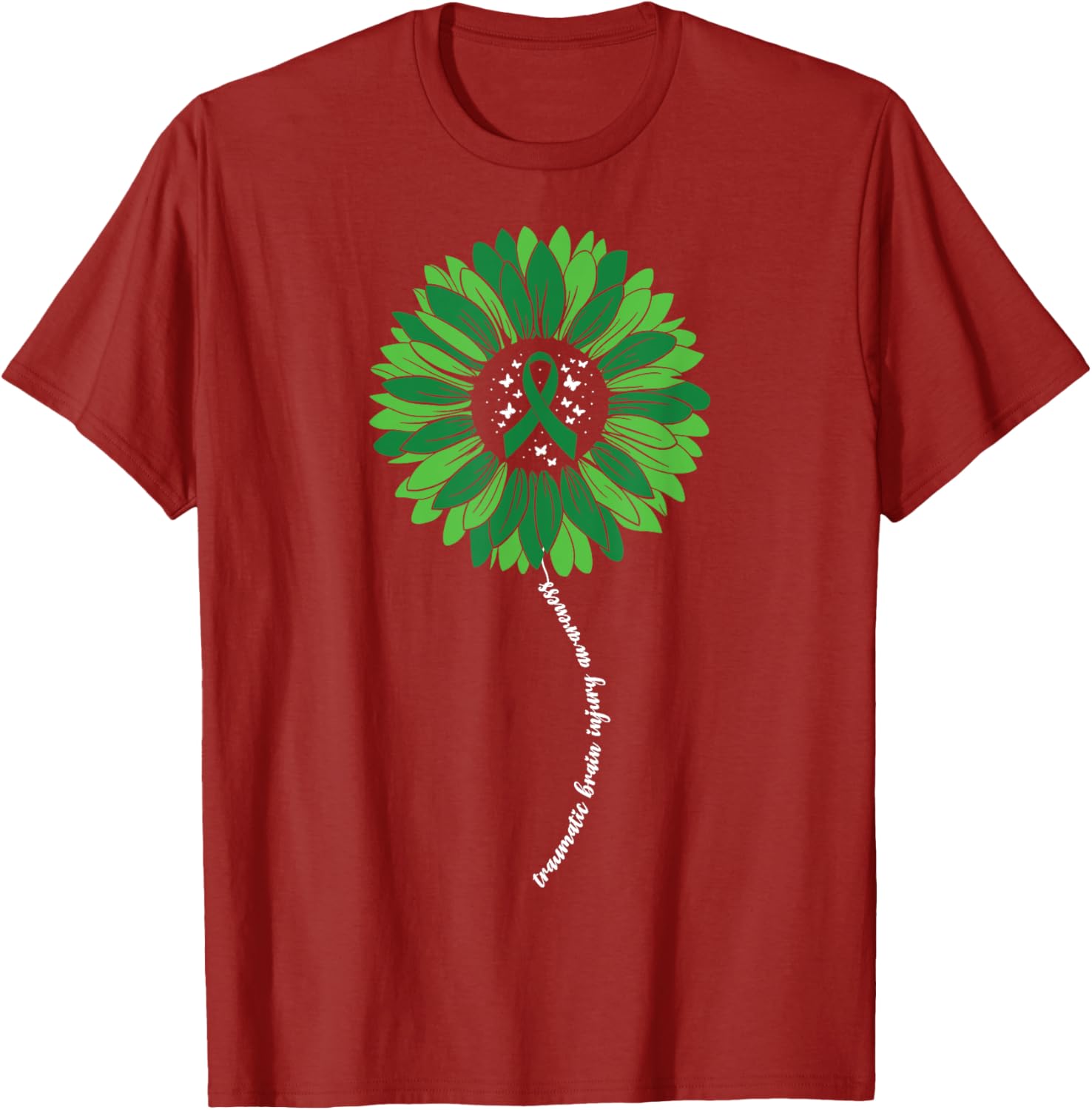 Support TBI Awareness with Sunflower Design Women's T-Shirt - 8